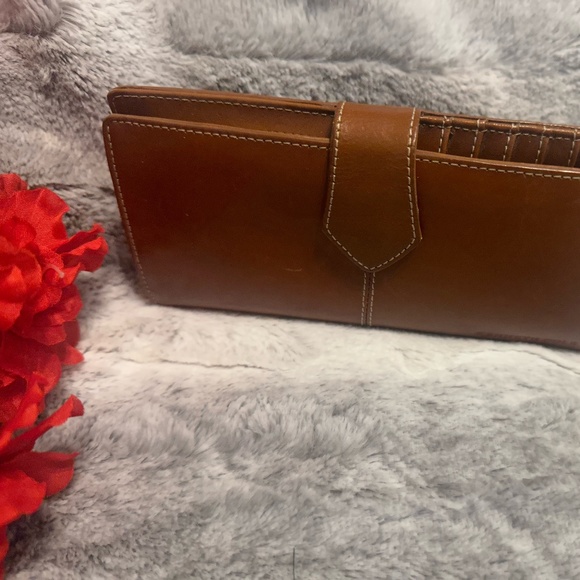 Kenneth Cole New York Bi-fold Brown Leather Wallet Checkbook Organizer - Picture 4 of 11